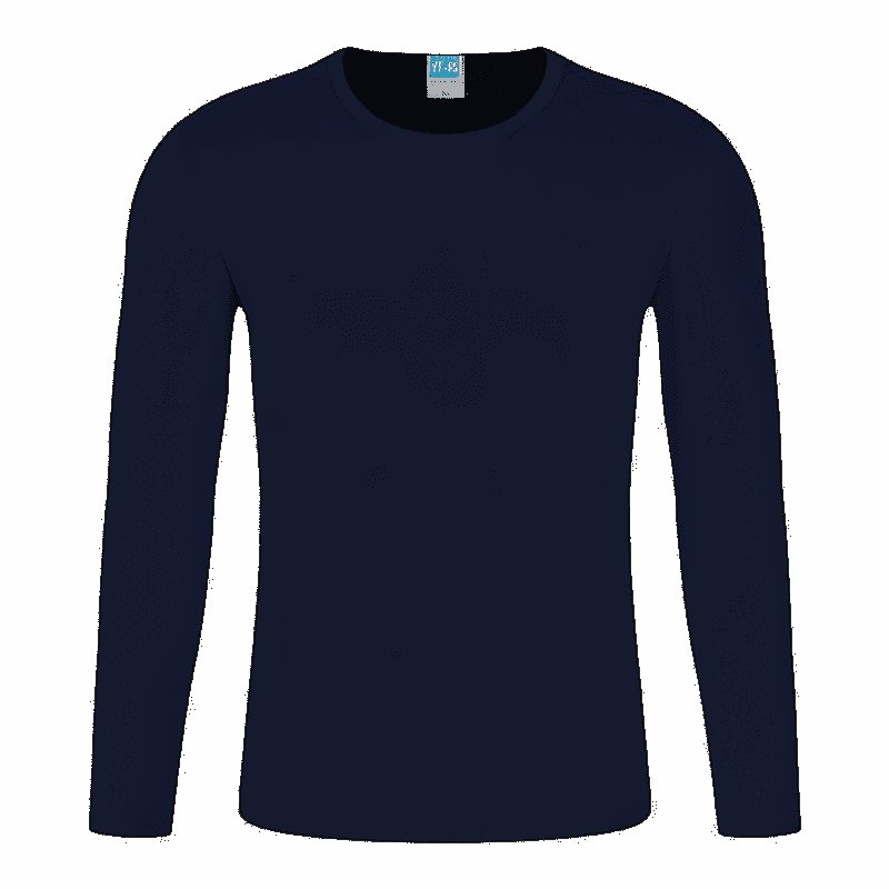 Custom cheap quick dry fit 100% polyester crew neck long sleeve t shirts men's O-neck t shirts