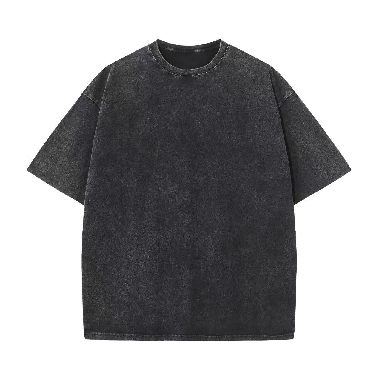 Custom Mens Acid Wash T-Shirt 100% Cotton Oversized Oversized Graphic Tshirts Print Logo Vintage T Shirt For Men