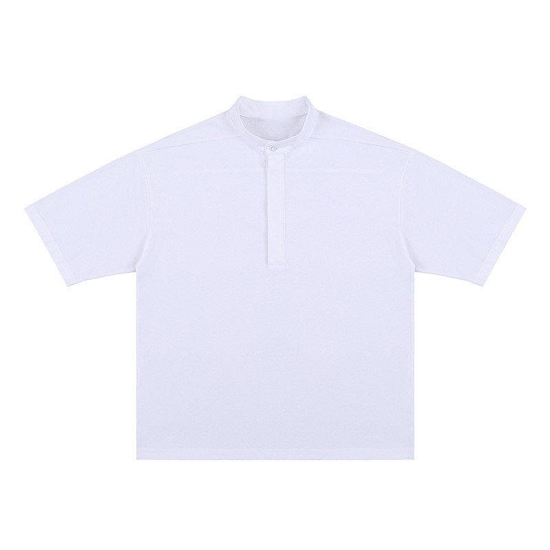 High Quality Hot Sale Promotional Mens Custom Street Style Oversize Drop Shoulder Polo T Shirts