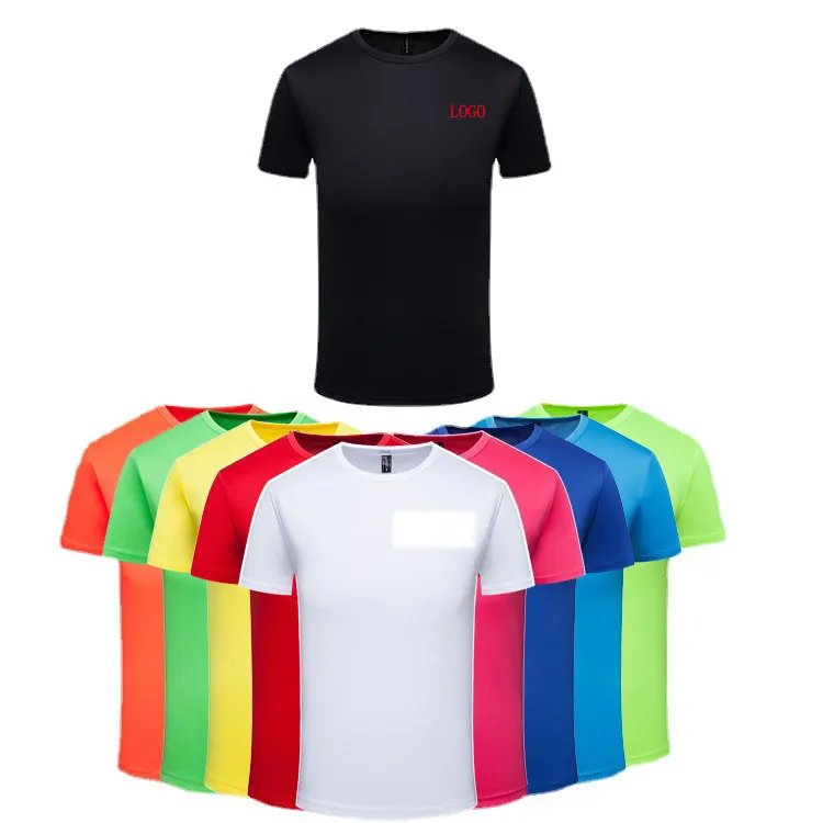 USA warehouse polyester Plain white sublimation men's T-Shirts cotton feel usa size kids women's t-shirt For Heat Press Printing