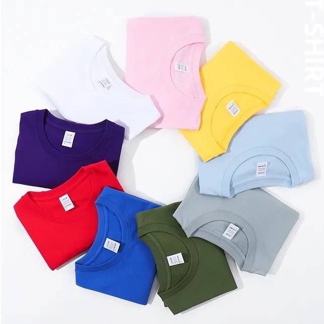 Custom Printing Embroidery 260gsm Heavy Cotton Oversized T shirt For Men Drop-Shoulder Plain Custom Unisex Men's T-shirt