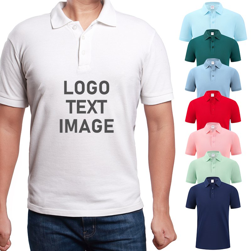 Factory affordable wholesale High quality cotton men's polo shirts custom luxury plus size t-shirts for men