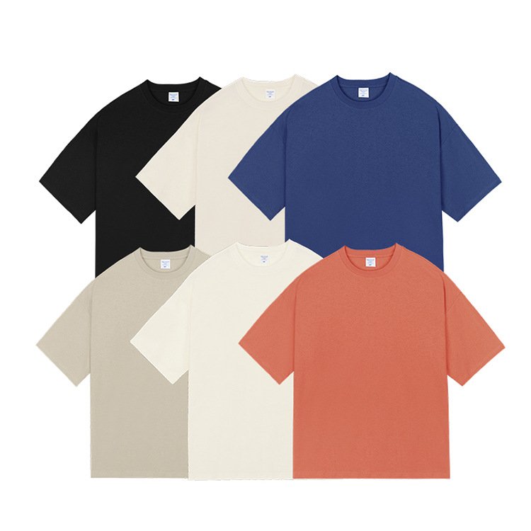 OEM Custom Streetwear Graphic Tees Washed Vintage Mens T Shirt Oversized Drop Shoulder Acid Wash Tshirt Printed Cotton TShirt