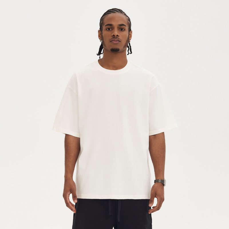 OEM Custom Streetwear Graphic Tees Washed Vintage Mens T Shirt Oversized Drop Shoulder Acid Wash Tshirt Printed Cotton TShirt