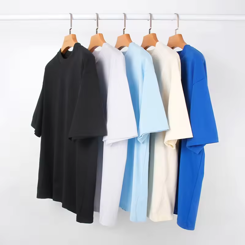 Wholesale Custom Your Brand Logo 100% Cotton Tshirt Blank Men T Shirt Plain Casual Men's T-shirts