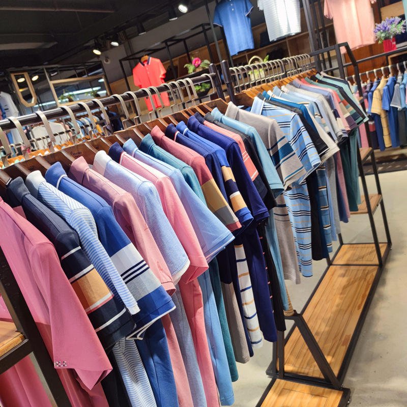 Wholesale of European and American new high-quality top panels men's polo stock shirt plus size men's t-shirts