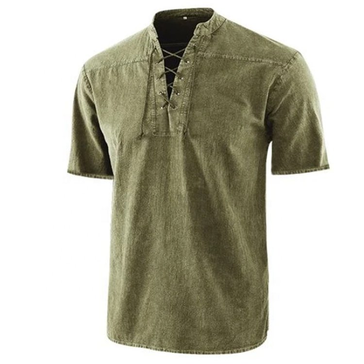 ST010 Wholesale High Quality Vintage Men's T-shirt Cotton Casual Short Sleeve Oversized Vintage T Shirt