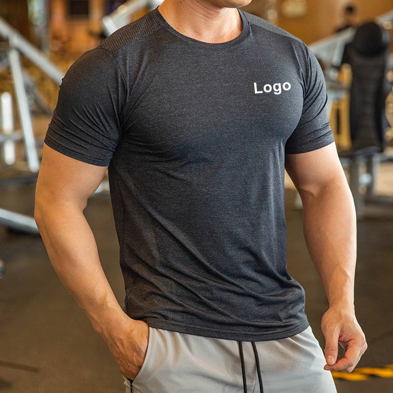 Fast Delivery Workout Wears Fit Summer Unisex Slim Fit Sport Comfortable Crew Neck Men's T Shirt