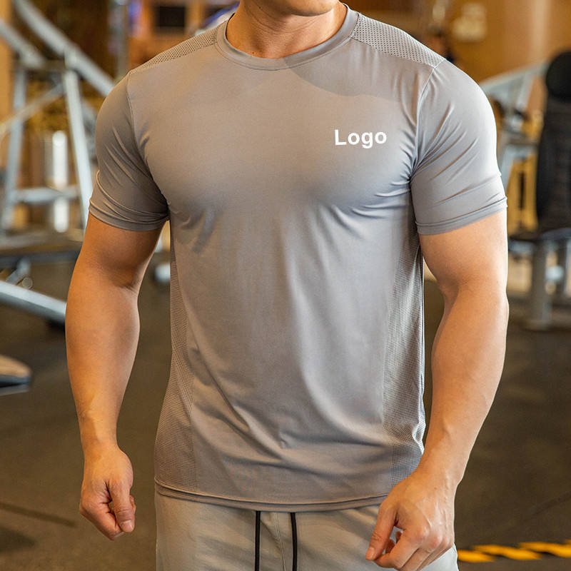 Fast Delivery Workout Wears Fit Summer Unisex Slim Fit Sport Comfortable Crew Neck Men's T Shirt