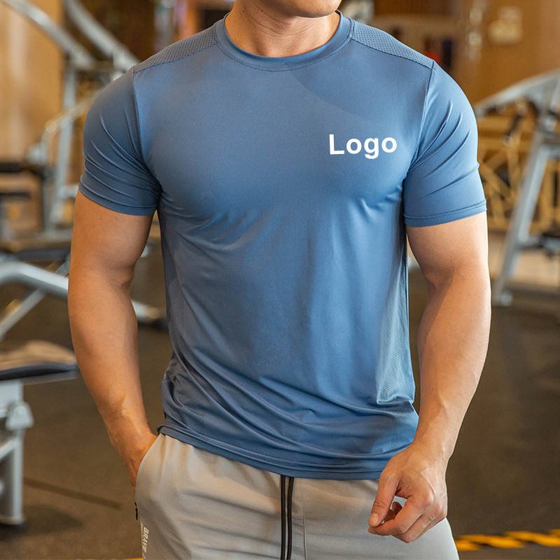 Fast Delivery Workout Wears Fit Summer Unisex Slim Fit Sport Comfortable Crew Neck Men's T Shirt