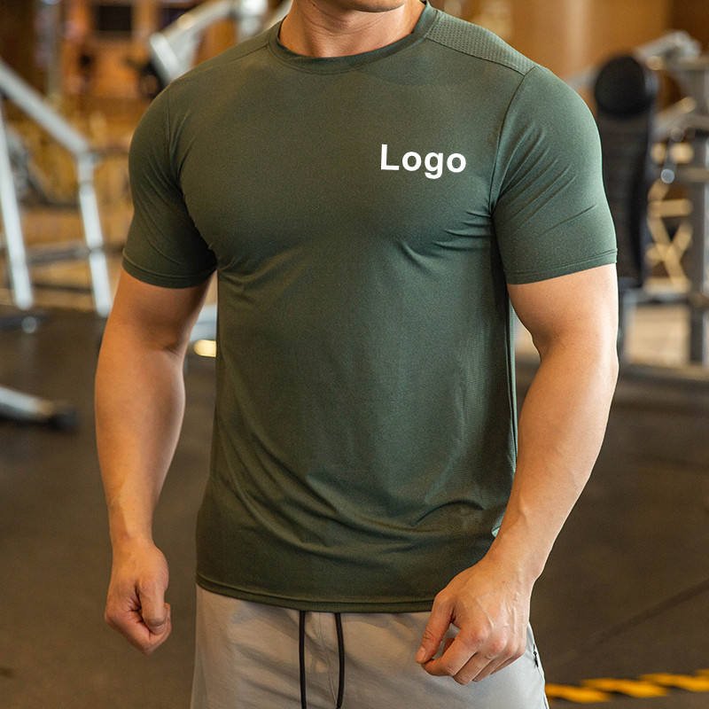 Fast Delivery Workout Wears Fit Summer Unisex Slim Fit Sport Comfortable Crew Neck Men's T Shirt