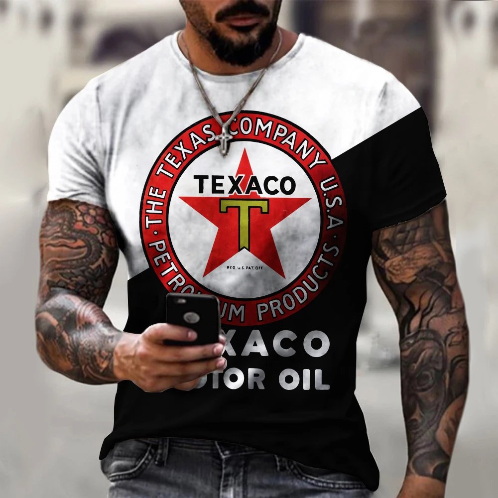 2024 New Fashion Men's T-shirt Summer round Neck Short Sleeved Oversized Fit Soft & Quick Dry with Digital Print Long Length