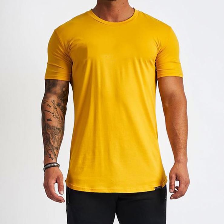 High Quality Men's T-shirts Sportswear Slim Fitted Tshirt Fitness Compression Shirts Quick Dry Gym Shirt Custom T Shirt for Men