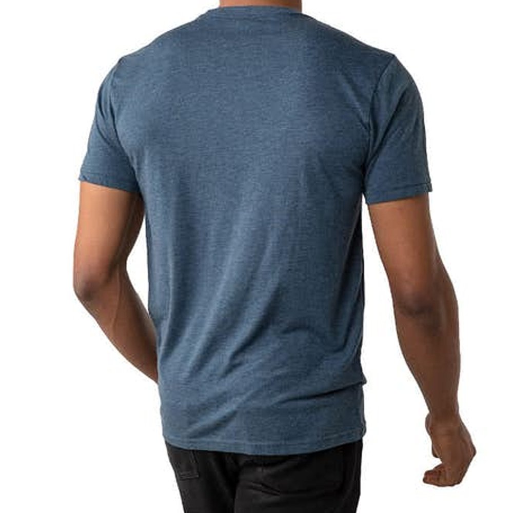 Men's Big and Tall Short Sleeve Wicking Athletic T-Shirt Men's Carefree Unshrinkable Tee with Pocket, Traditional Fit