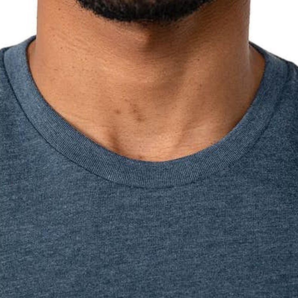 Men's Big and Tall Short Sleeve Wicking Athletic T-Shirt Men's Carefree Unshrinkable Tee with Pocket, Traditional Fit
