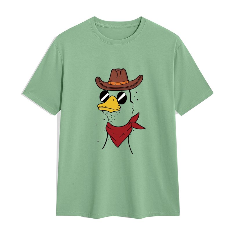 Prime Quality original men's t-shirts Heavy Weight Cowboy duck graphic t shirts print Cotton Oversized Blank men's t-shirts