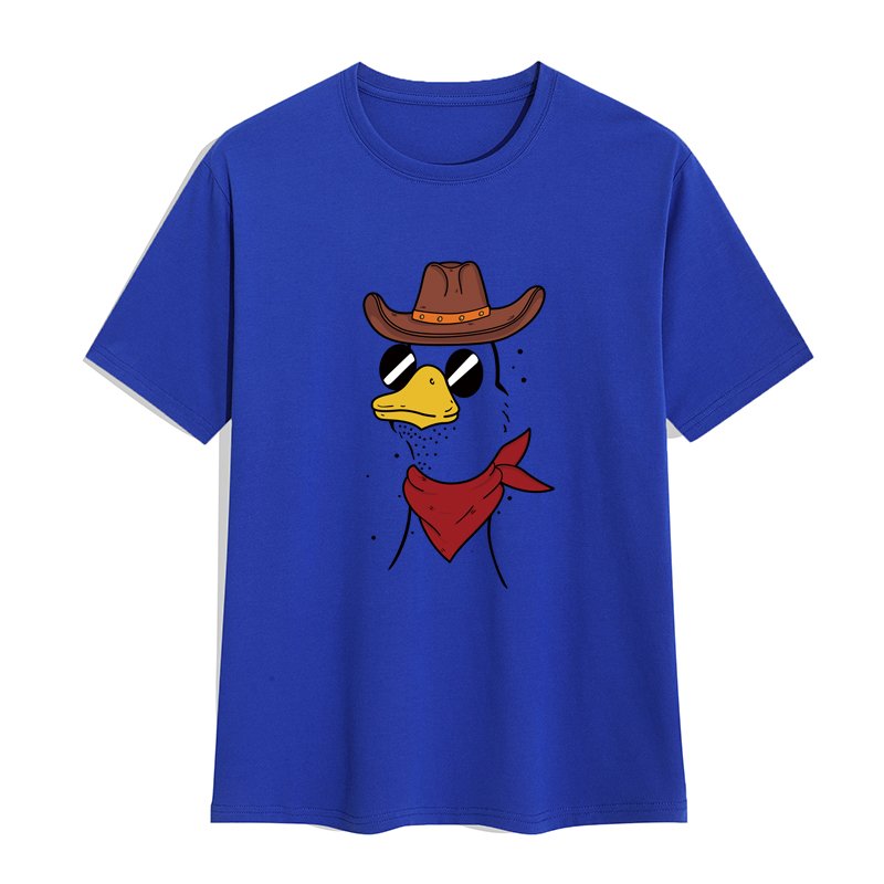 Prime Quality original men's t-shirts Heavy Weight Cowboy duck graphic t shirts print Cotton Oversized Blank men's t-shirts