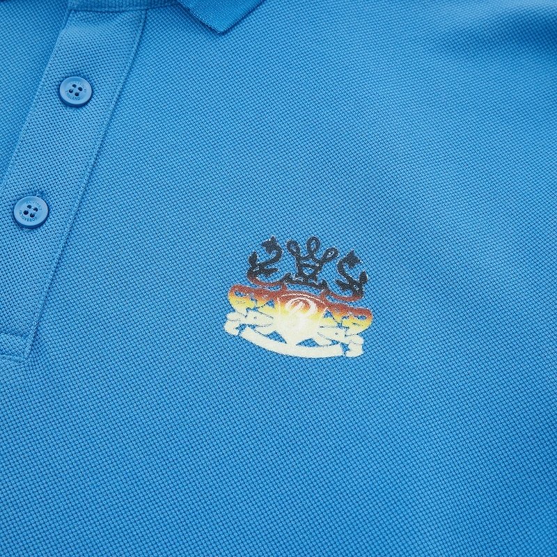 Custom embroidered logo comfortable men's polo shirts golf shirts polyester/cotton plain stripes sleeves men's polo shirts