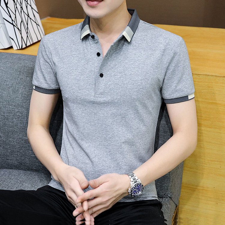 New design Spring Plain Men'S Short Sleeve Cotton Spring T-Shirts Polo