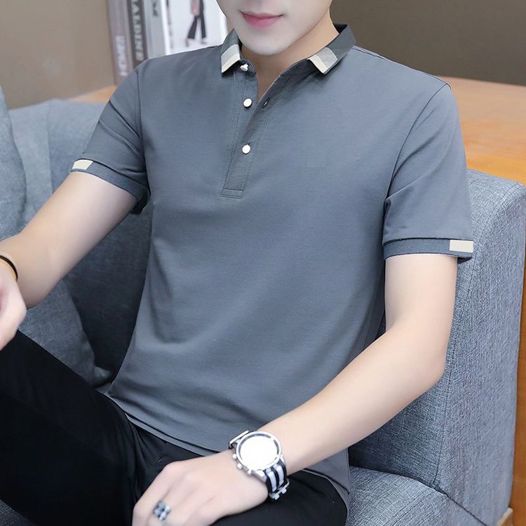 New design Spring Plain Men'S Short Sleeve Cotton Spring T-Shirts Polo