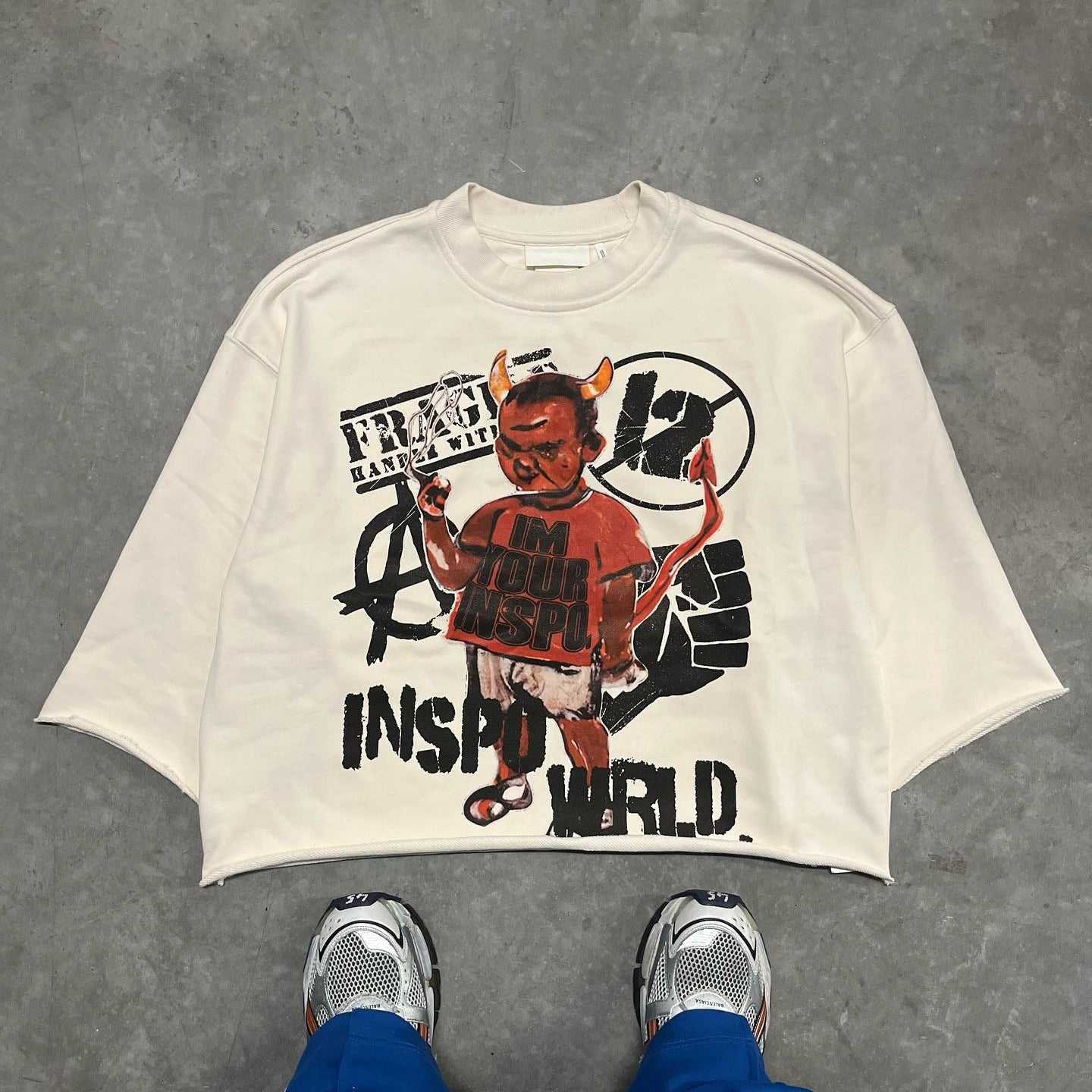 Custom Logo Men's Boxy T-Shirt Oversized Heavyweight 100% Cotton TShirt Boxy Fit Cropped T-shirt Cotton Vintage T-Shirt for Men