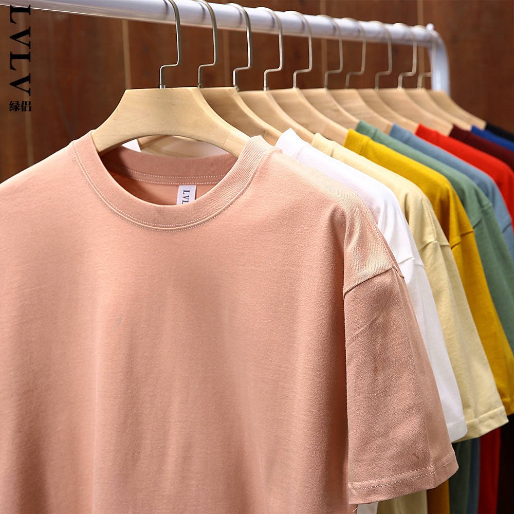 Cotton Shirt Man Clothes High Quality Cool White Youth Wholesale Custom T Shirts Blank Plain Men's T-shirts T Shirt