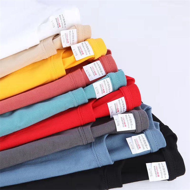 Cotton Shirt Man Clothes High Quality Cool White Youth Wholesale Custom T Shirts Blank Plain Men's T-shirts T Shirt