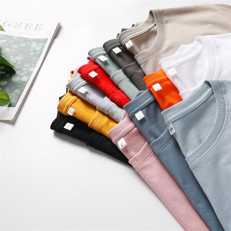 Cotton Shirt Man Clothes High Quality Cool White Youth Wholesale Custom T Shirts Blank Plain Men's T-shirts T Shirt
