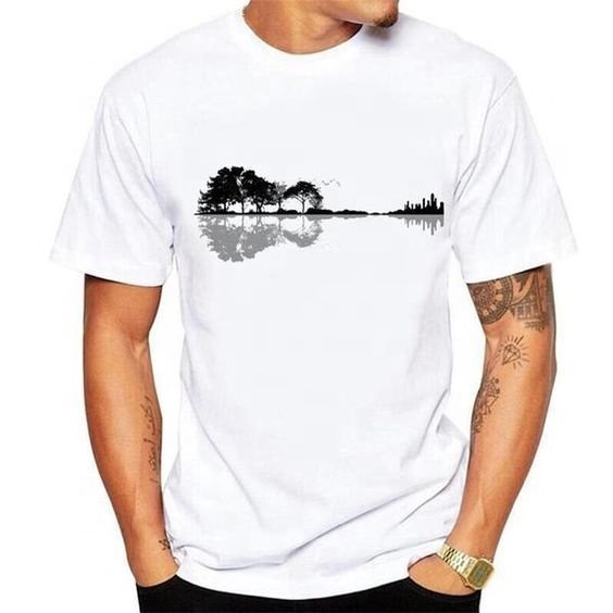 Round Neck Short-Sleeved Vocation T-Shirt Color Matching Men'S T-Shirt Color Block Round Neck Black T-Shirt