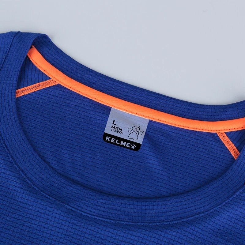KELME Custom men's shirt football soccer jersey club team football t-shirt training male uniforms training soccer men's t-shirt