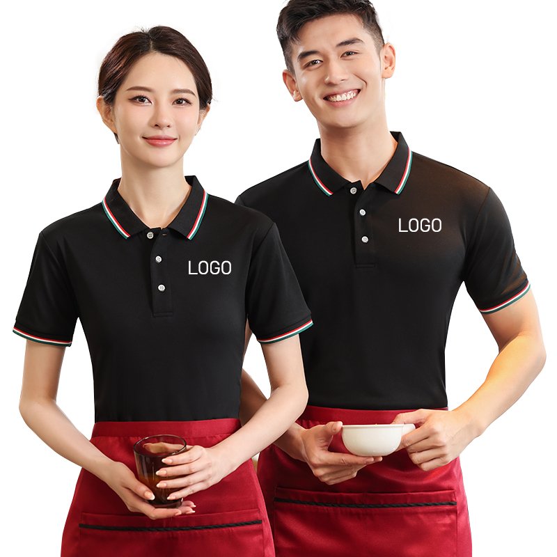 Half Button Work Shirt Men's T-shirts Summer Casual Reflective Shirt for Construction Worker Short Sleeve Women Polo Shirts