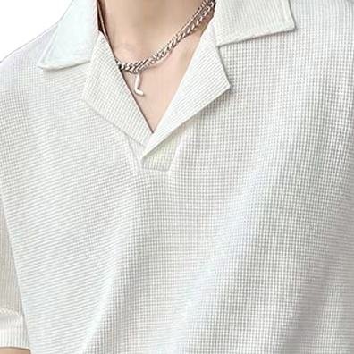 2023 new 260gsm breathable comfortable men's t shirt Clothing waffle oversize T-shirt oversize summer plain polo shirts