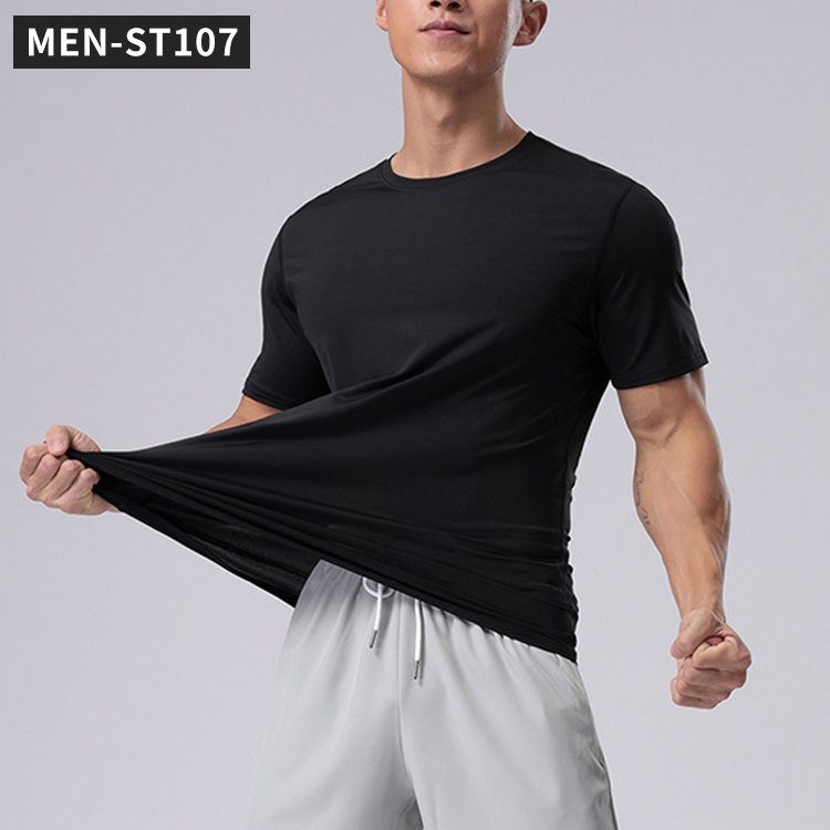 Wholesale Unisex Sports Oversize Short Sleeve Workout Sports t-Shirts Quick Dry Gym Wear t-Shirt Mens Clothes Plus Size Men's t-