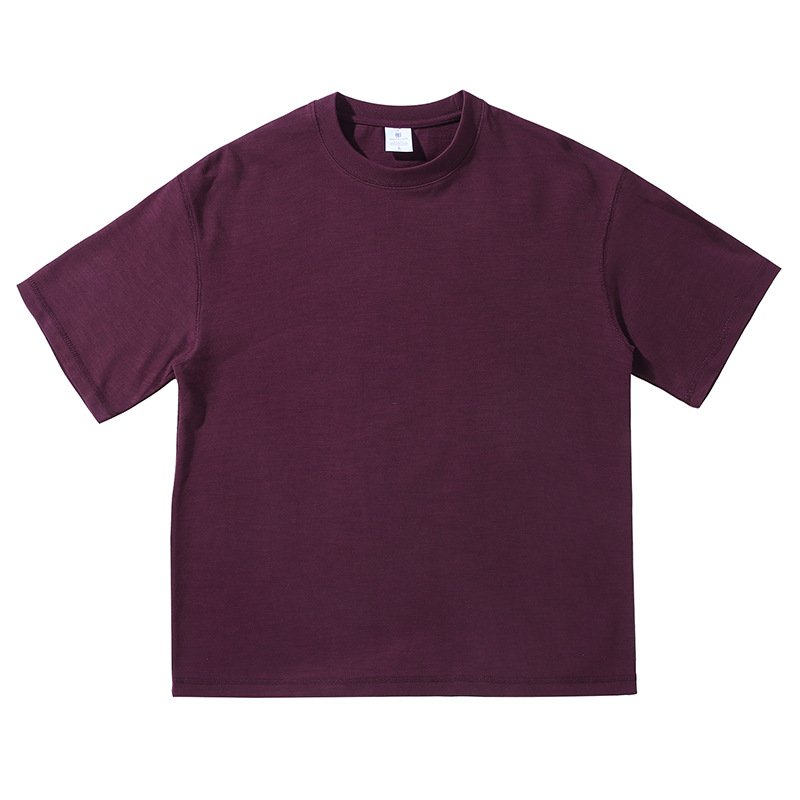 High Quality Custom Logo Bamboo Cotton 320gsm DTG Printing Oversized Tshirt Comfortable Drop Shoulder Men's T-shirts