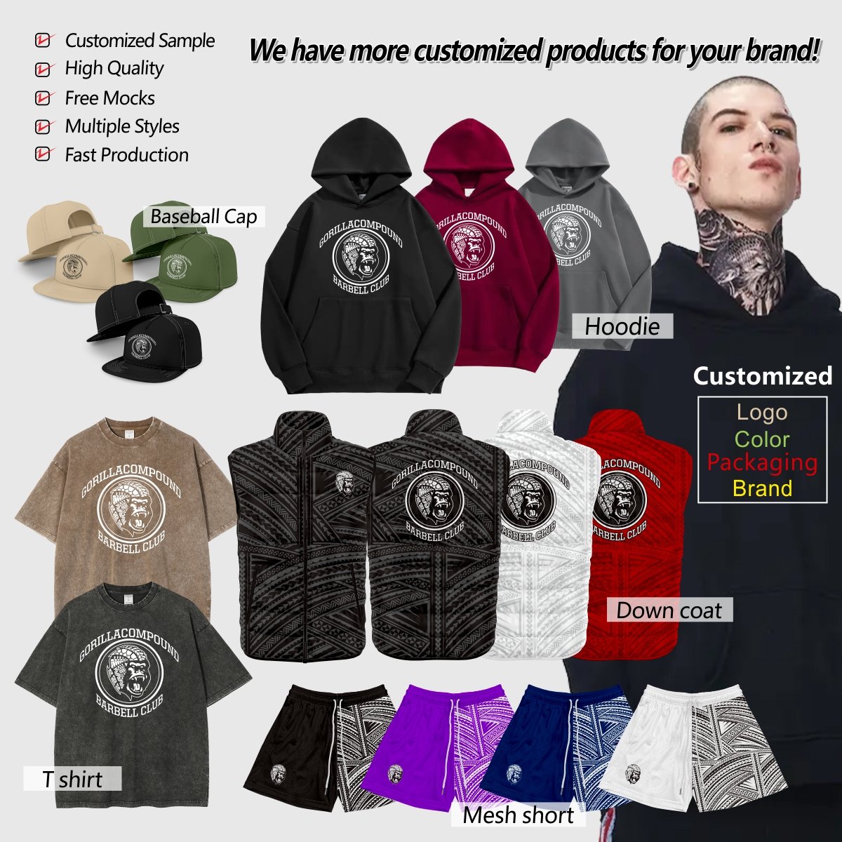 Boxy hip hop 260 gsm drop shoulder graphic heavyweight tshirts luxury blank heavy cotton custom streetwear oversized t-shirt men