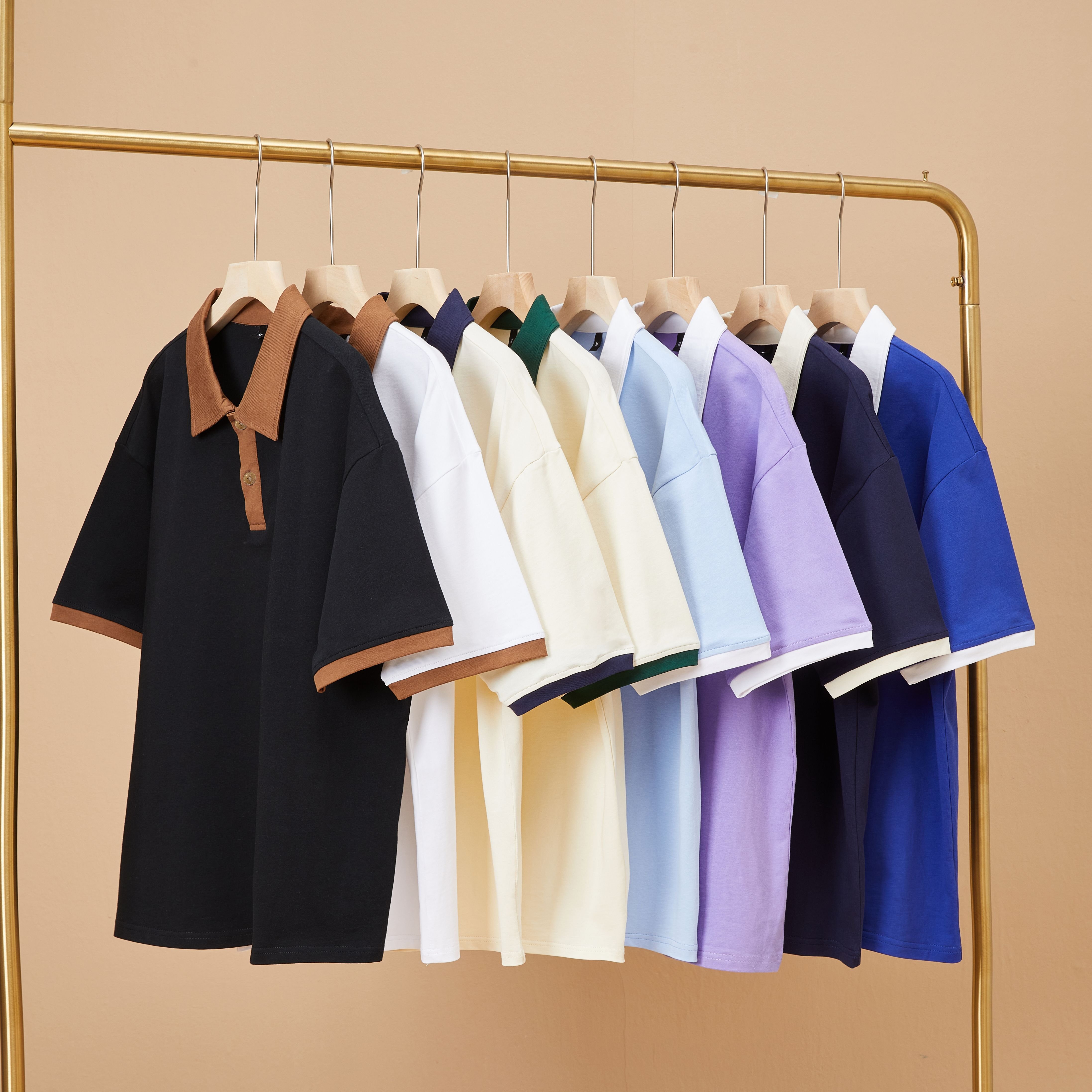 Casual 230g 100% cotton polo shirts high quality custom logo Plain Design printing Blank Golf t-shirt men's polo shirts