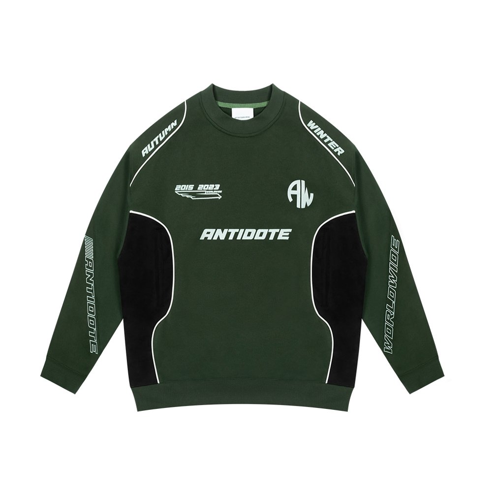 Custom locomotive men's suit long sleeve crew neck heavy windbreaker design cotton polyester Cycling t-shirts