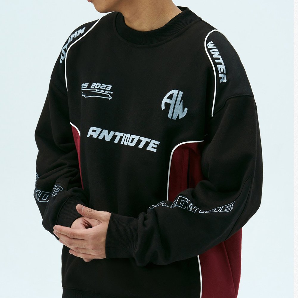 Custom locomotive men's suit long sleeve crew neck heavy windbreaker design cotton polyester Cycling t-shirts