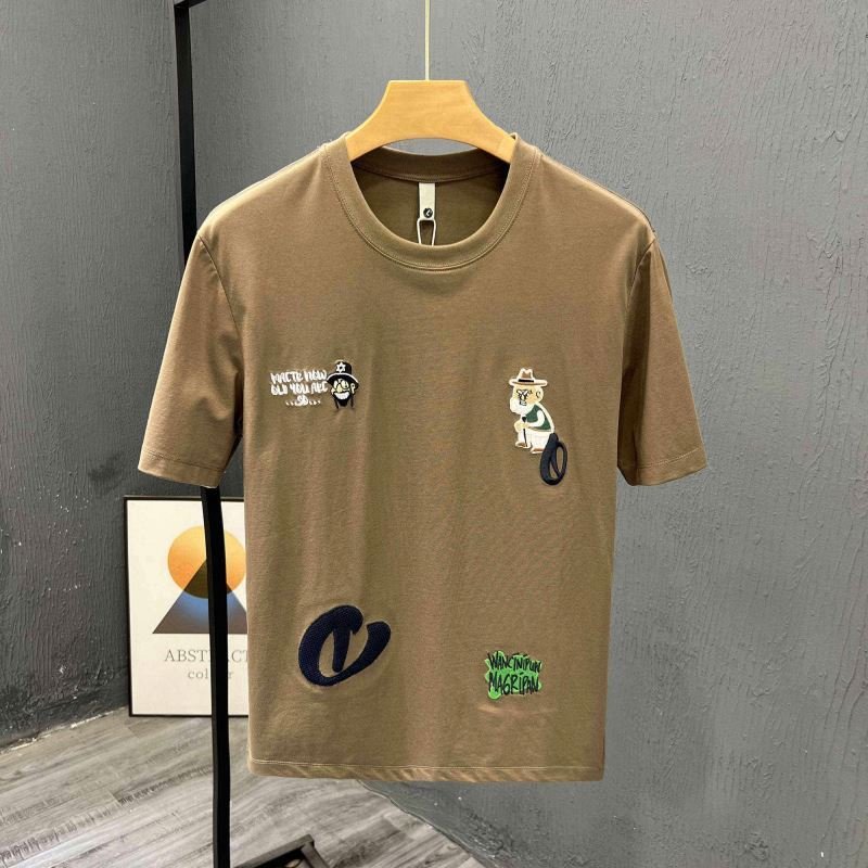 2024 100% Cotton blank men's shirt customized plus size design fashion women's t-shirts men's t-shirts plain 3D puff print