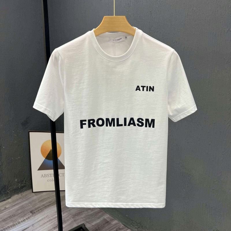 2024 100% Cotton blank men's shirt customized plus size design fashion women's t-shirts men's t-shirts plain 3D puff print