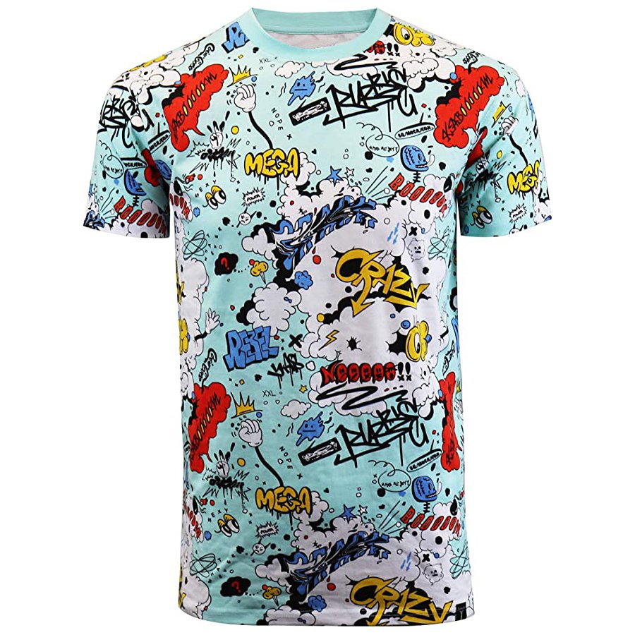 100% Premium Quality Custom Logo Oversize Cotton Polyester Graphic Printing Tee Men's T Shirt