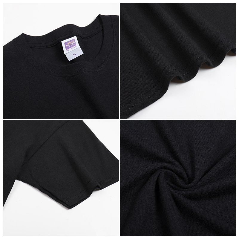 100% Cotton Plain Blank Casual Men'S T-Shirts Custom Printing White Black T Shirt For Men