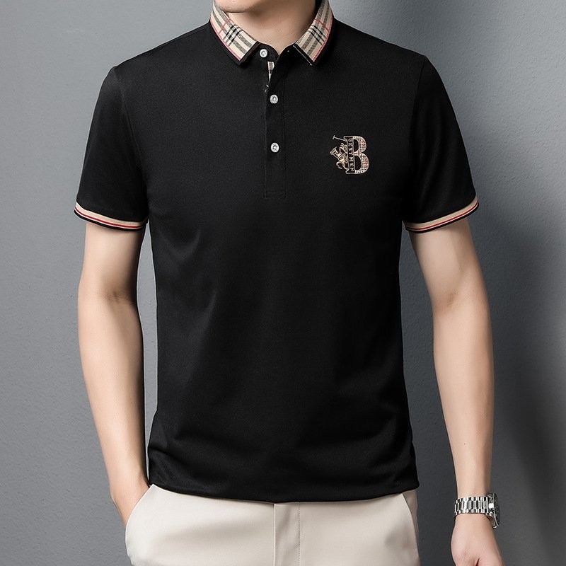 2024 new summer custom logo golf men's polo shirt 50% Cotton 50% polyester men polo t shirt with logo t shirt