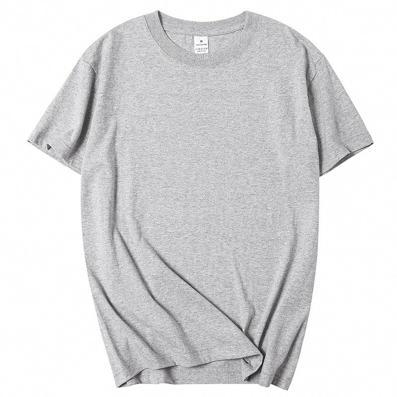Custom Unisex T-shirt Short Sleeve Men Tee Print Wholesale Men's Plain 100% Cotton Black White Pima cotton t shirt