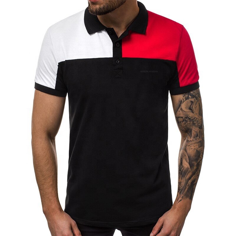 2022 Blank Men Polo Shirt 100% Cotton Plain Solid Color Men Polo T Shirt / Customized Embroidery Logo Men's Golf Polo Shirt