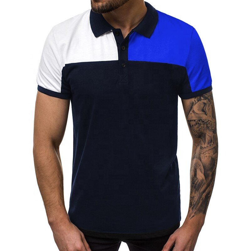 2022 Blank Men Polo Shirt 100% Cotton Plain Solid Color Men Polo T Shirt / Customized Embroidery Logo Men's Golf Polo Shirt