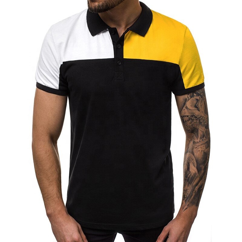 2022 Blank Men Polo Shirt 100% Cotton Plain Solid Color Men Polo T Shirt / Customized Embroidery Logo Men's Golf Polo Shirt