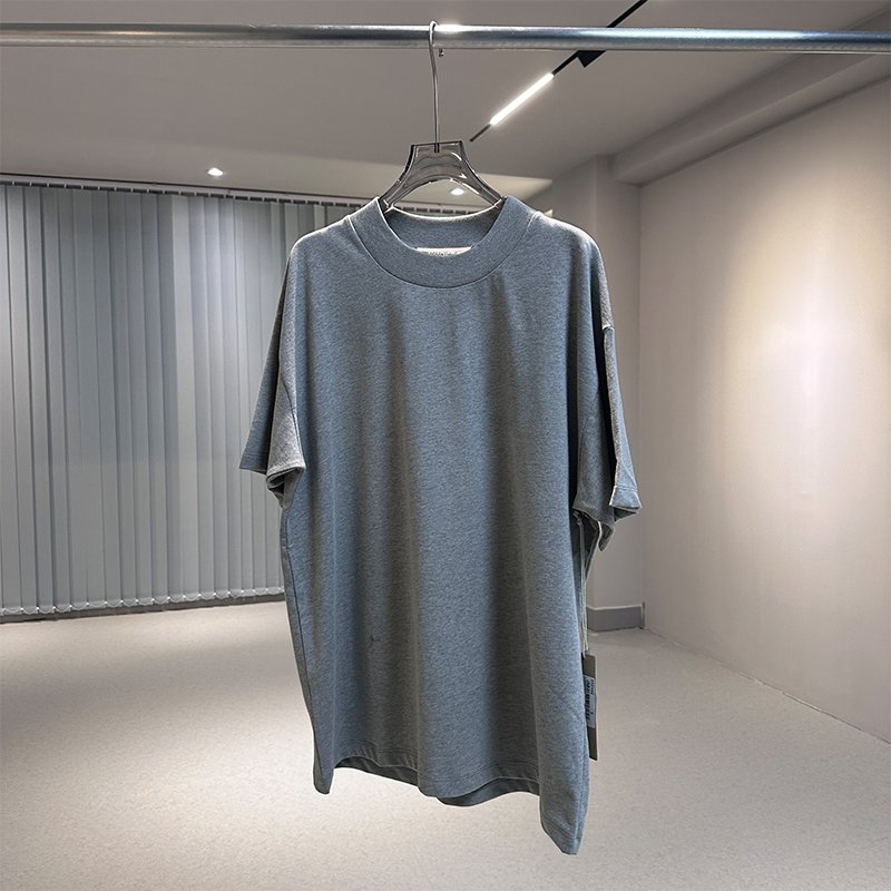 Wholesale SS22 Men's T-shirts Plus Size 100% Cotton Heavyweight Summer Flock Printing Custom LOGO Unisex Oversized Tshirts