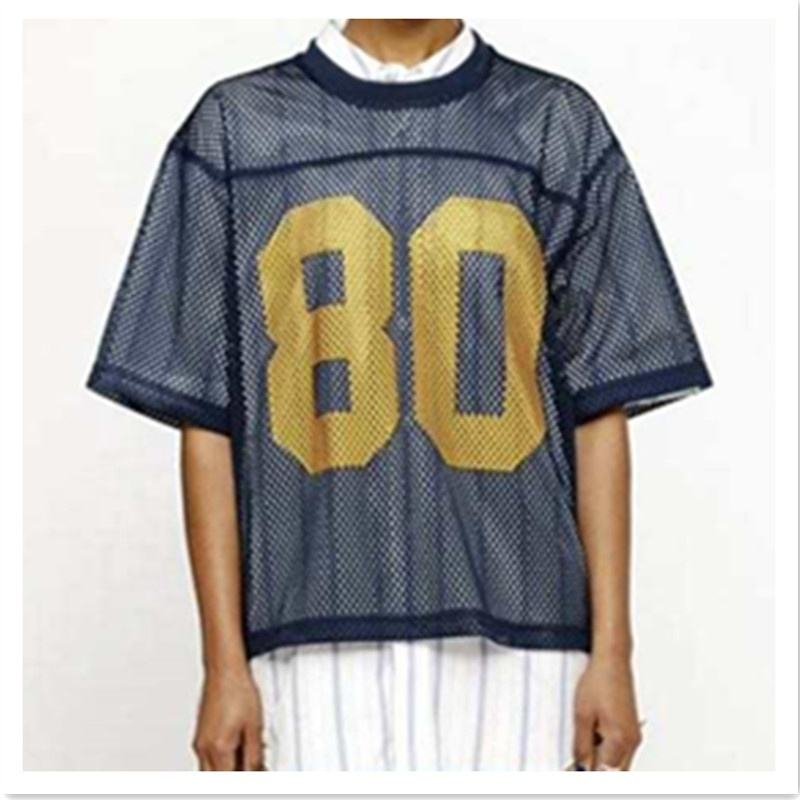 Custom Vintage Casual Men's Unisex Short Sleeve O-Neck T Shirt Streetwear Style Cotton Print Baseball & Football Jersey