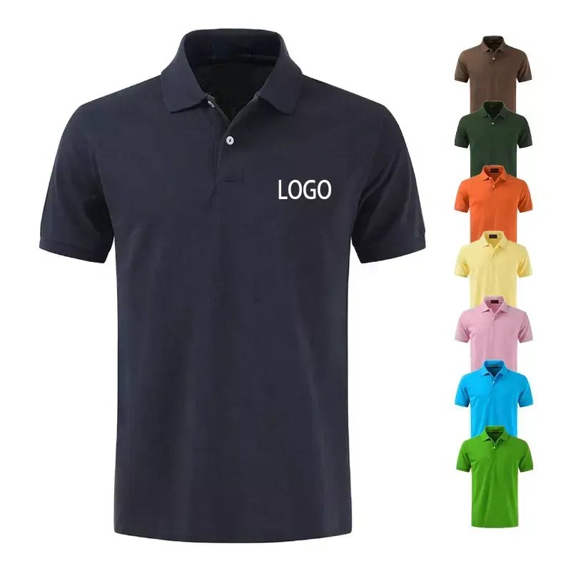 High quality plain white uniform golf men polo t shirts customized logo sublimation embroidered polo shirts